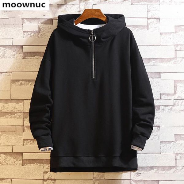 

men's hoodies & sweatshirts 2021 autumn winter men fashion casual mens sportswear of hooded size m-5xl, Black