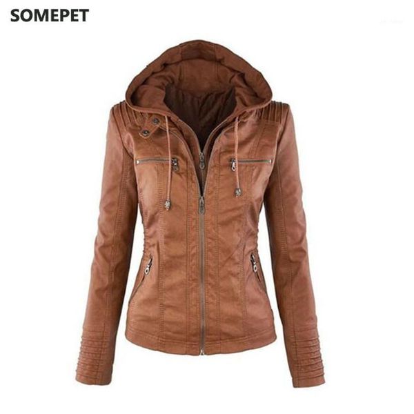 

winter faux leather jacket women casual basic coats plus size 7xl ladies basic jackets waterproof windproof coats female1, Black;brown