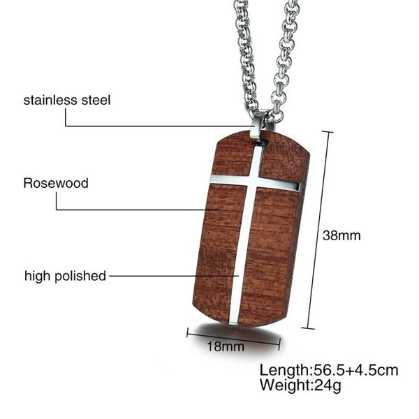 

qwc vee33 stainless steel necklace sell single 38mm cross shape gift women jewelry q1209, Bronze;silver