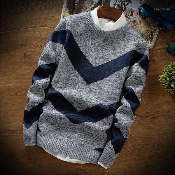 

men's sweaters mens winter arrival casual slim pullover men autumn round neck patchwork quality knitted brand male sweaters1, White;black