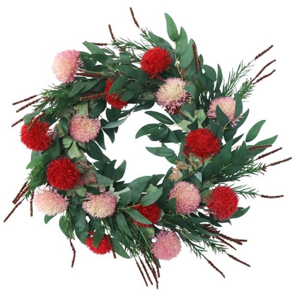 

simulation floral wreath wall hanging ornament unique door hanging garland