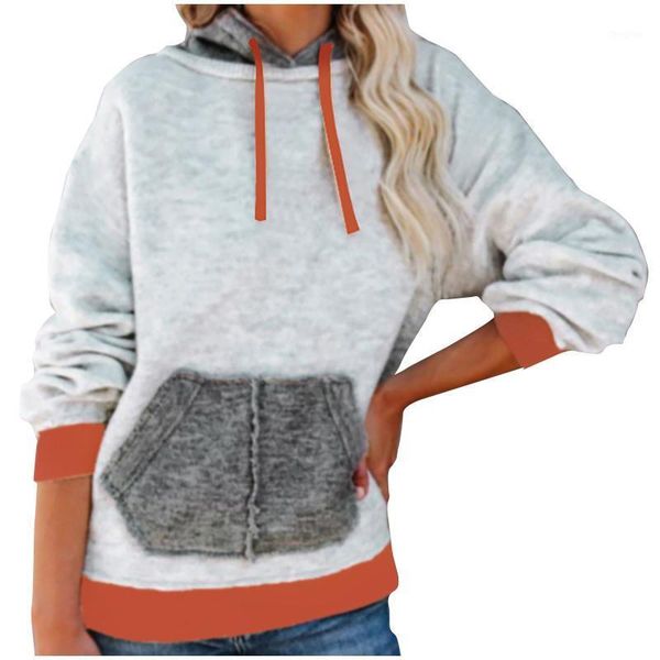 

ladies hoodies and sweatshirts 2020 new fashion color contrast sleeves long sleeve loose autumn kawaii vetement femme sweat1, Black