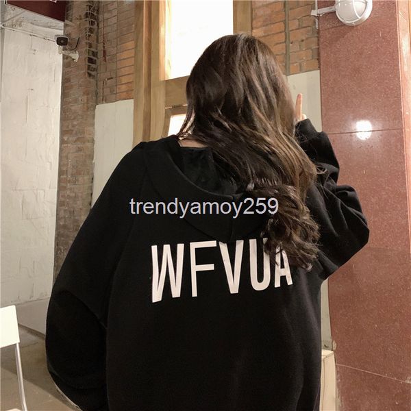 

women's hoodies & sweatshirts hiphop design sense sweater women's autumn and winter korean version loose ins lazy style bf plush t, Black