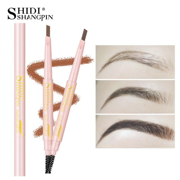 

fashion 4colors брови оттенок косметика make up natural long lasting краска брови водонепроницаемого черные коричневый карандаш для бровей м