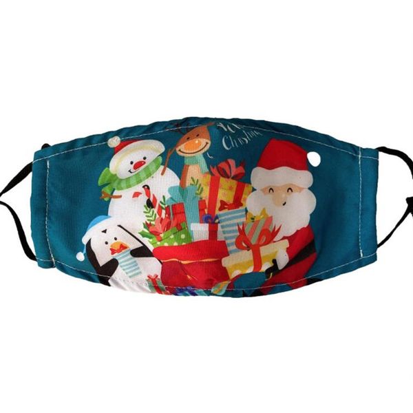 

factorymcg5christmas printed masks winter warm dustproof fashionable cotton face washable cloth mask