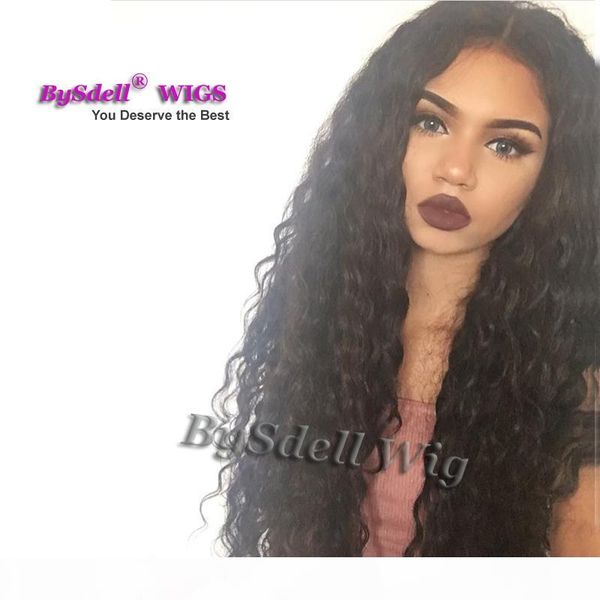 

brazilian exotic deep curly hair lace front wig synthetic part lace front wig black 1b 2# color curly hair african american wig