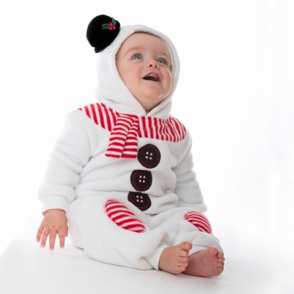 

cute toddler christmas outfits infant baby boys girls happy christmas snowman modelling fleece romper scarf sets baby costume, Blue