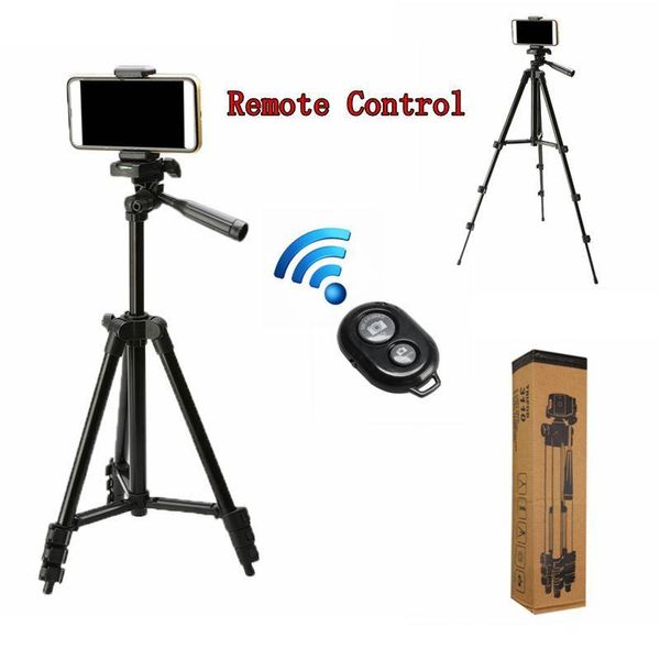 

portable remote control camera lightweight travel tripod set for mobile phone stand holder tripod for huawei