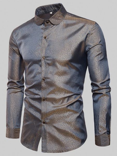 

men gilding button through shirt n1dg#, White;black