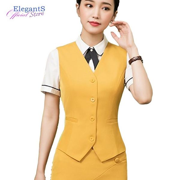 

2020 new women suit vest jacket sleeveless elegant formal coats female office lady business work waistcoat plus size outwear 4xl, Black;white