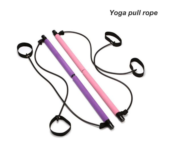 

resistance bands pilates stick multi-function yoga fitness equipment elastic pulling rope home chest expander sports stretch strap