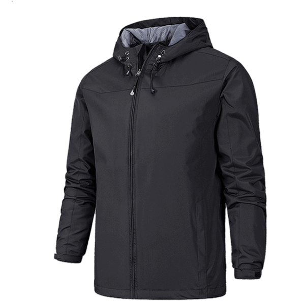 

spring waterproof outerwear jacket coat men black blue sport hooded windbreaker white red male casual cardigan kg-1734, Black;brown