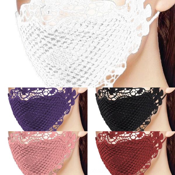 

lc0f rhinestones face mask sequins mask cover mouth fashion masquerade bling protective dustproof washable reuse masks elastic earloop mask, Black