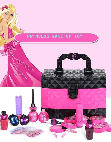 Holiday Princesa Maquiagem Brinquedos Brinquedos Meninas Pretend Jogar Cosméticos Kit Crianças Eyeshadow Lip Gloss blushes Ambiental divertido brinquedo presente LJ201009