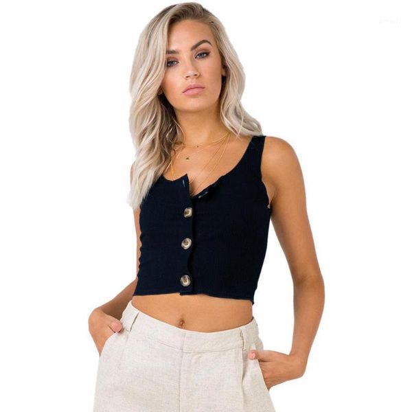 

women's tanks & camis 2021 arrival women solid hollow out knit crop fashion casual vests sleeveless party club tank 1, White