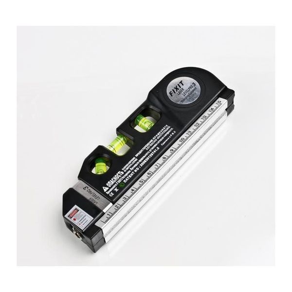 

genuine laser level wire infrared cross line laser rulerl tape measure 2.5 meter aluminum seat sqcjck toys2010