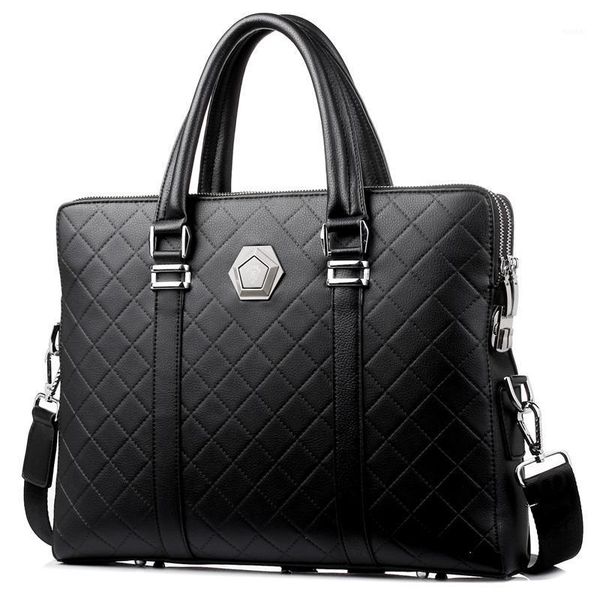 

briefcases men coded lock briefcase anti theft laphandbag double layers shoulder bag design crossbody male business travel1