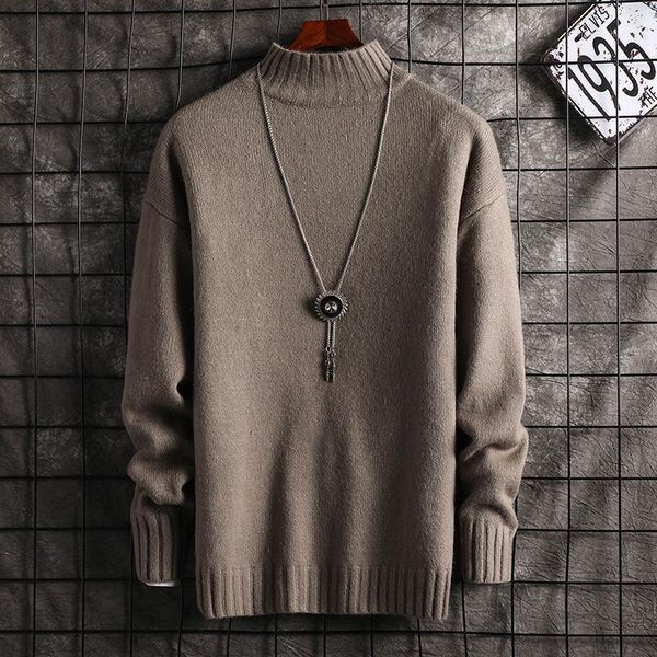 

men's sweaters faux mink cashmere turtleneck sweater men jumper 2021 autumn winter mens sweter sueter hombre pull homme pullover sweate, White;black