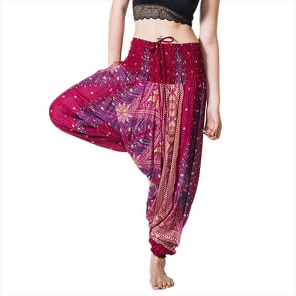 

38 women casual gym baggy trousers summer loose trousers baggy boho aladdin leggings harem pants wide leg athletic leggings, Black