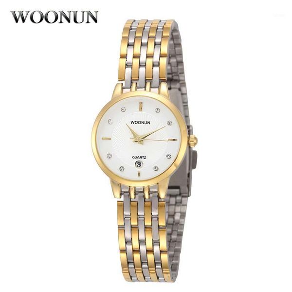 

geneva watch women full steel 2020 woonun ladeis watches white rhinestone quartz wrist watches for women stocks1, Slivery;brown