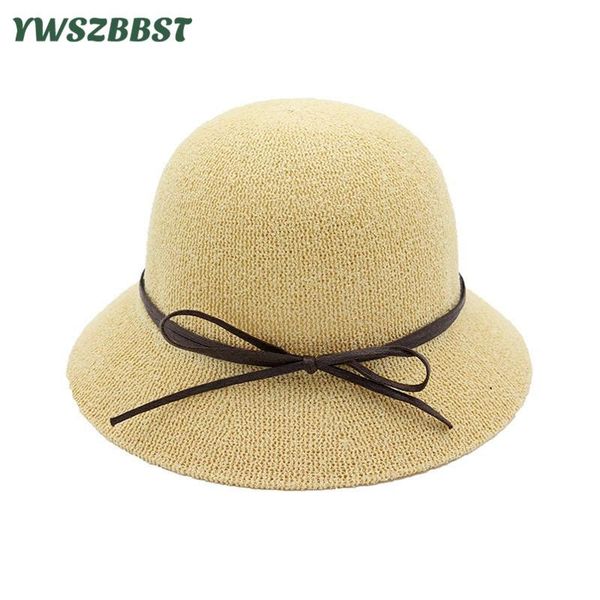 

new summer women sun hats wild sweet female bucket hat bowknot fisherman hat sunscreen bucket cap seaside beach cap, Blue;gray
