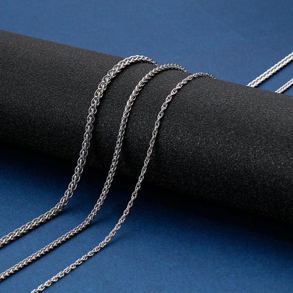 

3 styles of s stainless steel braid metal for men women necklaces replacement purse chain shoulder bag strap, Silver