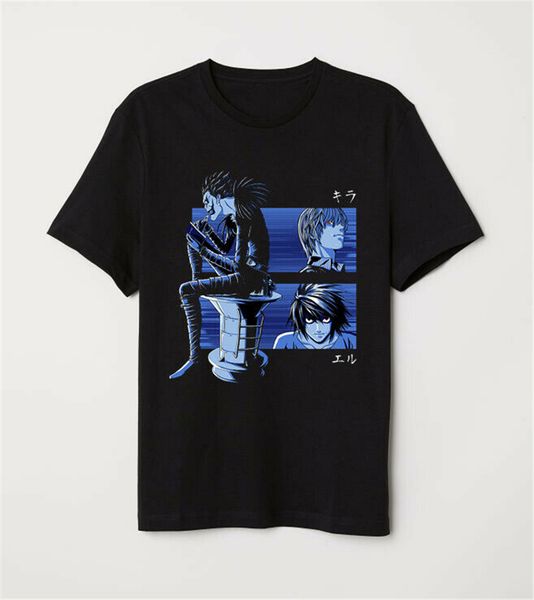 

death note light l and the shinigami black for anime manga fans harajuku fashion classic hoodie designers t shirts sweatshirt