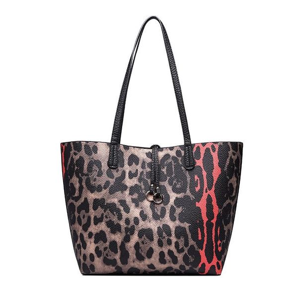 

new fashion leopard women handbags chinese style leather ladies shoulder bags female girl crossbody composite bag