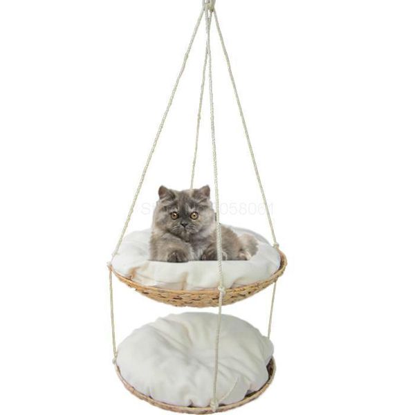 

cat beds & furniture rattan hammock litter coffee supplies climbing frame jumping toy park