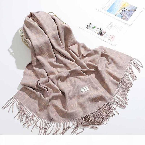 

2019 new winter cashmere scarves female long bar should be lengthened fashion warm shawl factory wholesale, Blue;gray