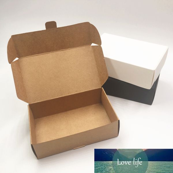 15 pcs dois tamanho kraft artesanato embalagem caixa de papel caixa de embalagem para doces / jóias / bolo / biscoitos festa de casamento evento favor fornece suprimentos
