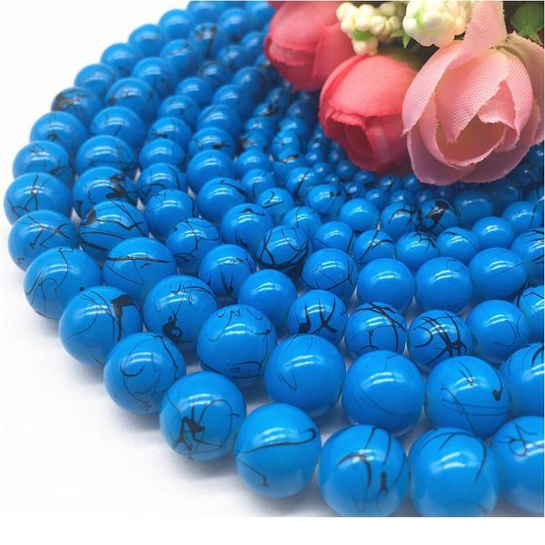 

wholesale 4/6/8/10mm czech glass beads loose spacer beads painted charm for jewellery making diy bracelet&neck qylweu