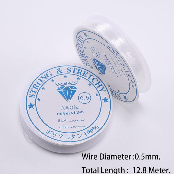 

strong stretchy crystal elastic beading line cord thread string for diy necklace bracelet jewelry making wmtnhz, White;red