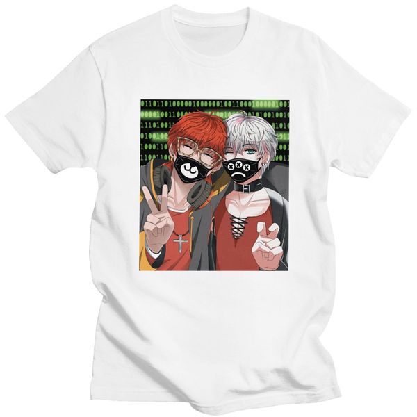 

male mystic messenger short sleeve tshirt casual novel game 707 and unknown bros merch gift sport hooded sweatshirt hoodie men t shirt