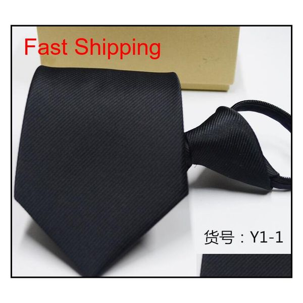 

new 8cm zipper men ties business fashion style slim men neck tie simplicity design solid color for qylzlm dh_seller2010, Blue;purple