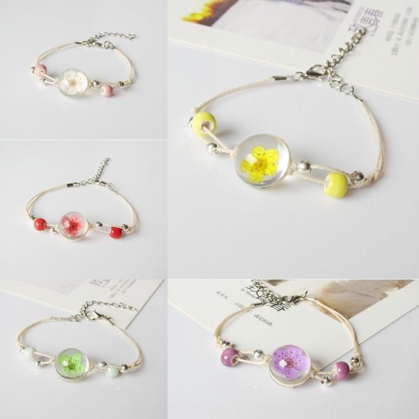 

сушеные стекло flowernatural flowereternal flowerhand chainfemale аксессуар браслет accessoriesaccessoriess209 сушеные стекло flowernatural, Golden;silver