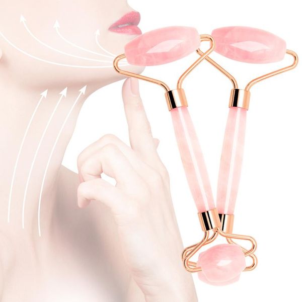 

jade roller rose quartz face roller massager facial massage roller ice lifting facial roler do twarzy body neck head massagujy6