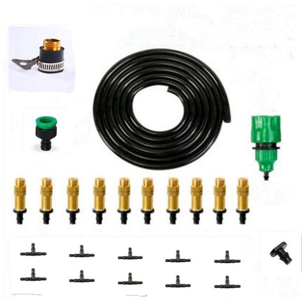

micro drip irrigation plant self watering brass adjustable misting sprinkler garden water irrigation kits bc011
