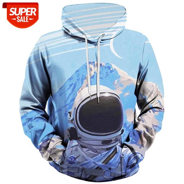 

2020 autumn men's black hoodies sweatshirts mens galaxy tie dye colorful lion printed male casual sportswear plus size clothing #be4b