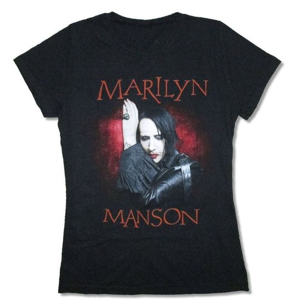 

marilyn manson against the wall girls juniors black t shirt new harajuku funny tee shirt sport hooded sweatshirt hoodie