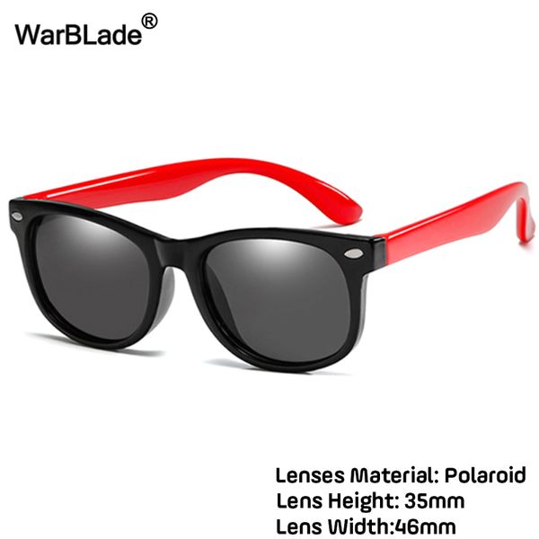 

warblade fashion kids polarized sunglasses boys girls children sun tr90 silicone safety glasses baby eyewear uv400 oculo