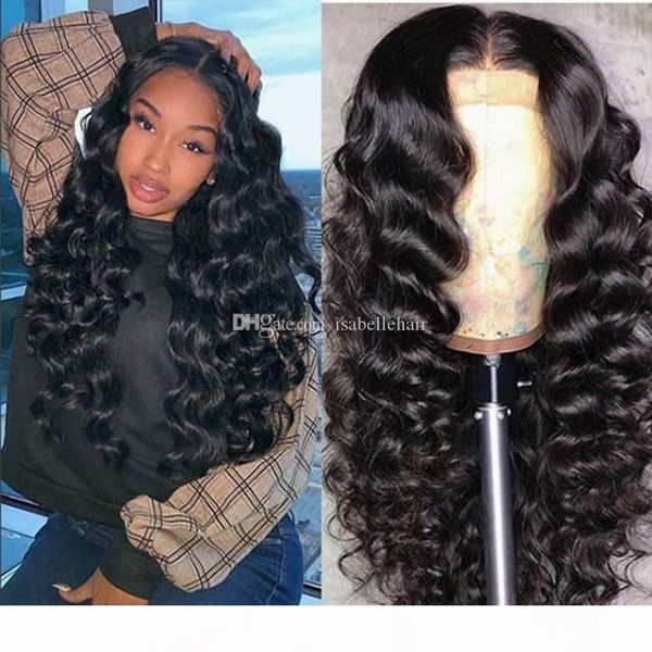 

9a pre plucked full lace wig with baby hair loose wave brazilian virgin glueless lace front human hair wigs for black women, Black;brown