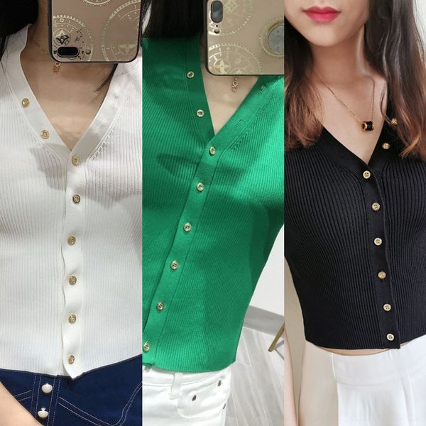 

mrlnk fadan  family v-neck open collarbone summer women's short sleeve ice silk knitted cardigan thin french short buttonbutton butt, White;black