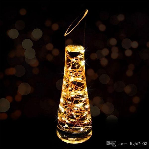 

9y2bbattery 2m 20leds operated string micro cr2032 mini light copper silver wire starry led strips for christmas hallowe