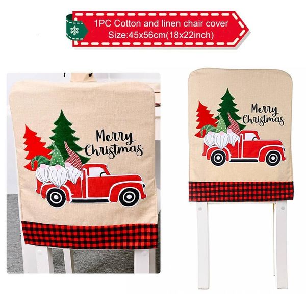 

dining covers snowman christmas tree cover home decor natal kitchen seat case chair slipcover dhf382 zdrs