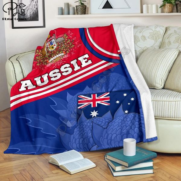 

аборигены mix семьи с животным руно одеяло 3d полный напечатанный wearable одеяло взрослые / дети руно одеяло