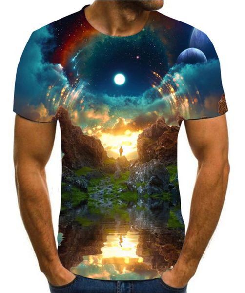 

cosmic string 100% cotton short sleeve 011 pie print men t shirt casual loose summer men tshirt o-neck cool t-shirt tee shirts