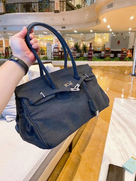 

женские сумки, женщины моды урожай мешок ткани металл поворотный холст сумка большого багажник сумка вещевая сумку size38 * 20 * 22