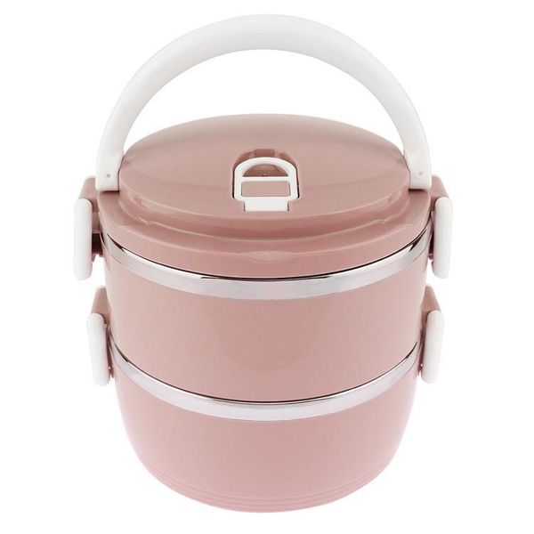 

4 цвета 1.4l портативный ручной съемный большой емкости из нержавеющей стали 201 рр два слоя изоляции ствола коробки обед jlllir garden_ligh