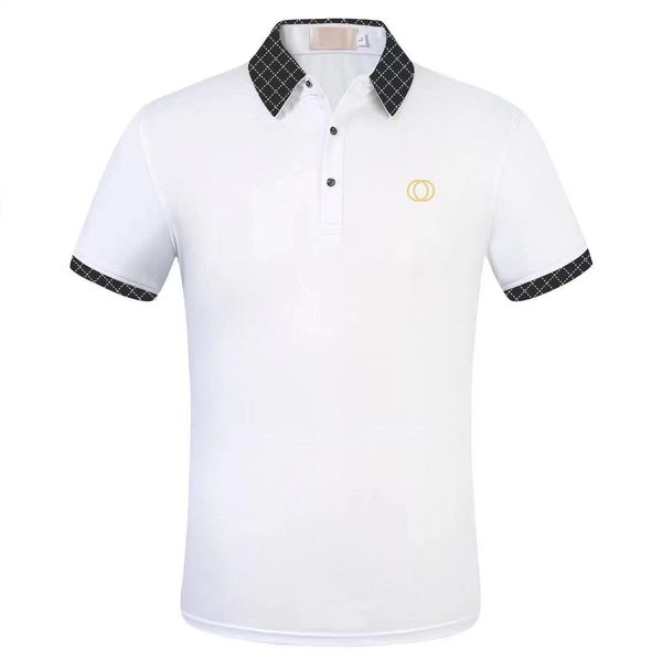 

202ss summer brand clothes luxury designer polo shirts men casual polol fashion snake bee print embroidery t shirt high street mens polos m-, White;black